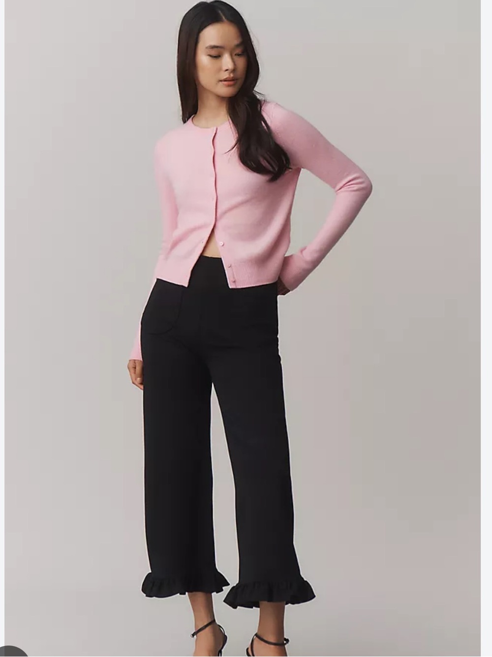 Anthropologie Maeve The Collette Sz 28 NEW Black Linen Edition